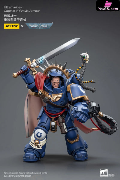 Ultramarines Captain in Gravis Armour JT7745 (Licensed) Action Figure - JOYTOY Studio [Pre-Order] Others