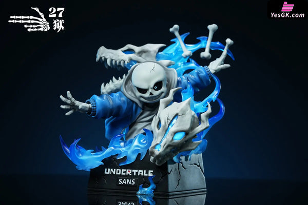 Undertale Sans Bust Statue - 27abyss Studio