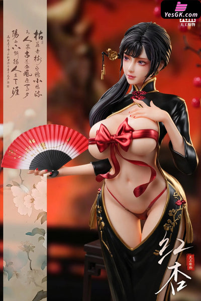 Uniform Series #3 Cheongsam Red Apricot 1/4 Statue (Licensed) - TGZW Studio [In-Stock] - Original Design