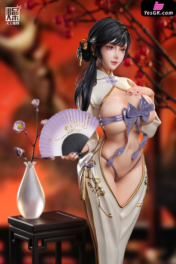 Uniform Series #3 Cheongsam Red Apricot 1/4 Statue (Licensed) - TGZW Studio [In-Stock] - Original Design