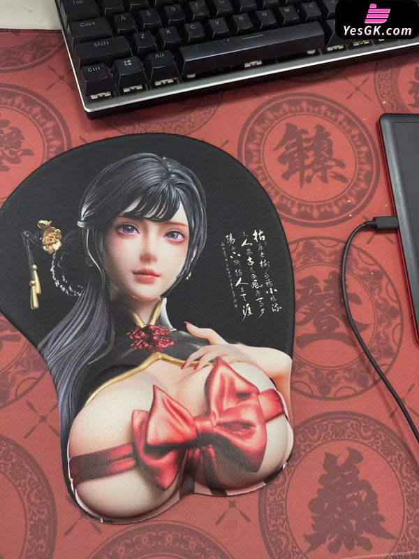 Uniform Series #3 Cheongsam Red Apricot 1/4 Statue (Licensed) - TGZW Studio [In-Stock] - Original Design