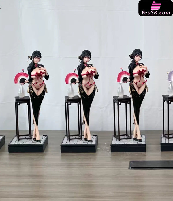 Uniform Series #3 Cheongsam Red Apricot 1/4 Statue (Licensed) - TGZW Studio [In-Stock] - Original Design
