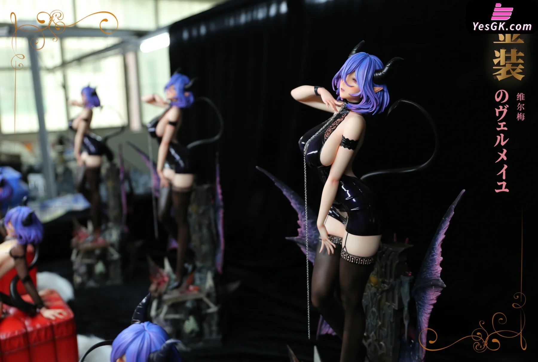 Vermeil in Gold Succubus Vermeil Resin Statue - SHENGGE Studio YesGK Vermeil in Gold Succubus Vermeil Resin Statue - SHENGGE Studio YesGK