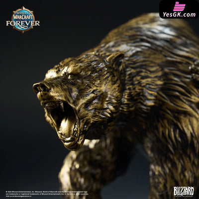 WARCRAFT Dwarven Hunter & Bear Statue - BLIZZARD