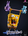 Weightlifting Spongebob Squarepants Last Lift Before Failure Resin Statue - Little Love Studio