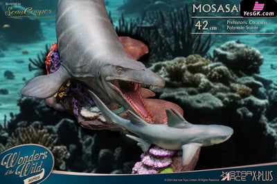 Wonders Of The Wild Series Mosasaurus Sean Cooper Sa5041 Sa5042 Statue - Star Ace Toys Studio