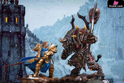 World of Warcraft Classic Old World Series 01 Field Marshal VS Warlord GK Statue - Laughing Skull Studio [Pre-Order]