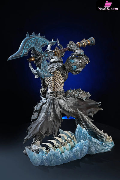 World Of Warcraft Knights The Ebon Blade 1St Shadow Necropolis Set Resin Statue - Four Horsemen