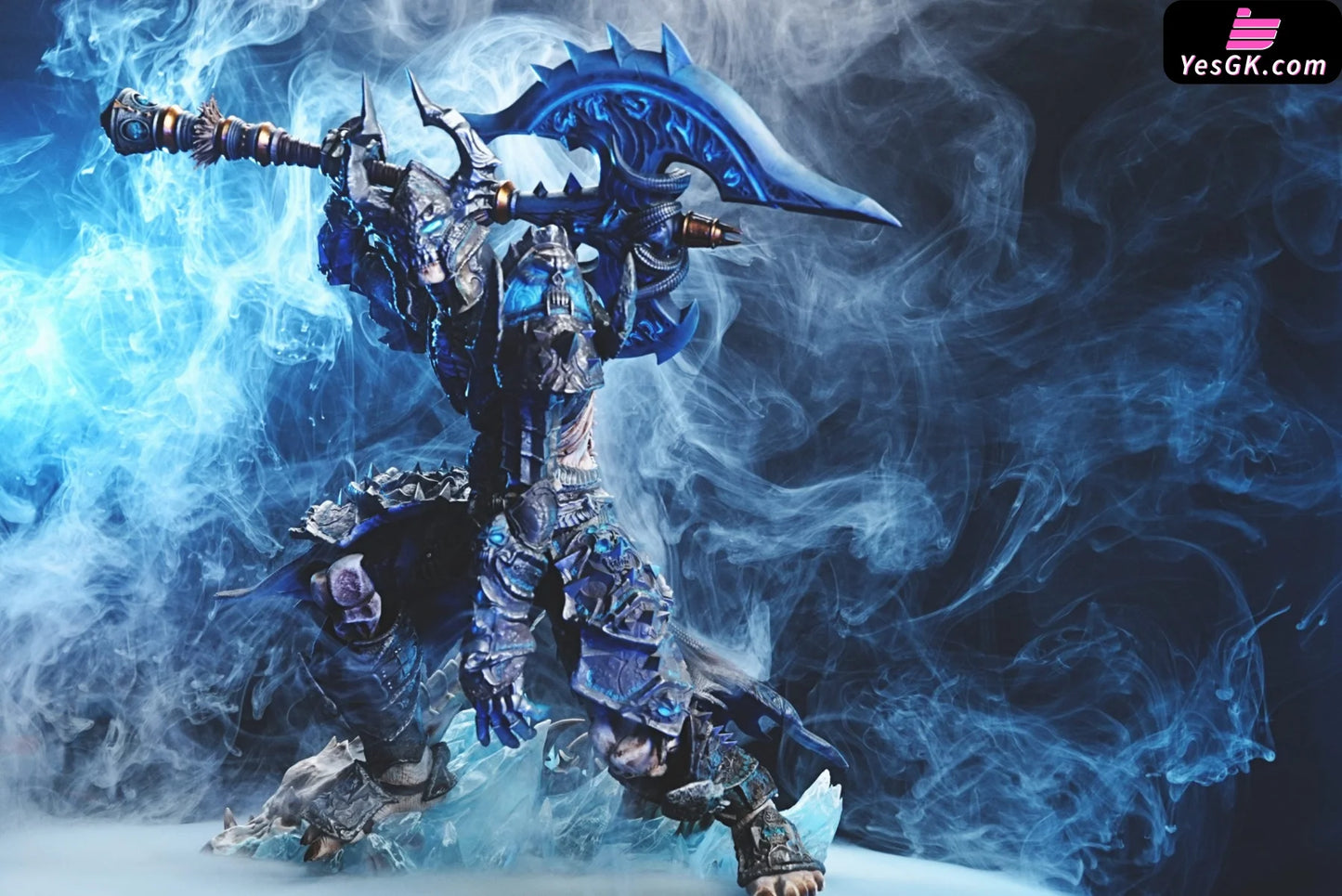 World Of Warcraft Knights The Ebon Blade 1St Shadow Necropolis Set Resin Statue - Four Horsemen