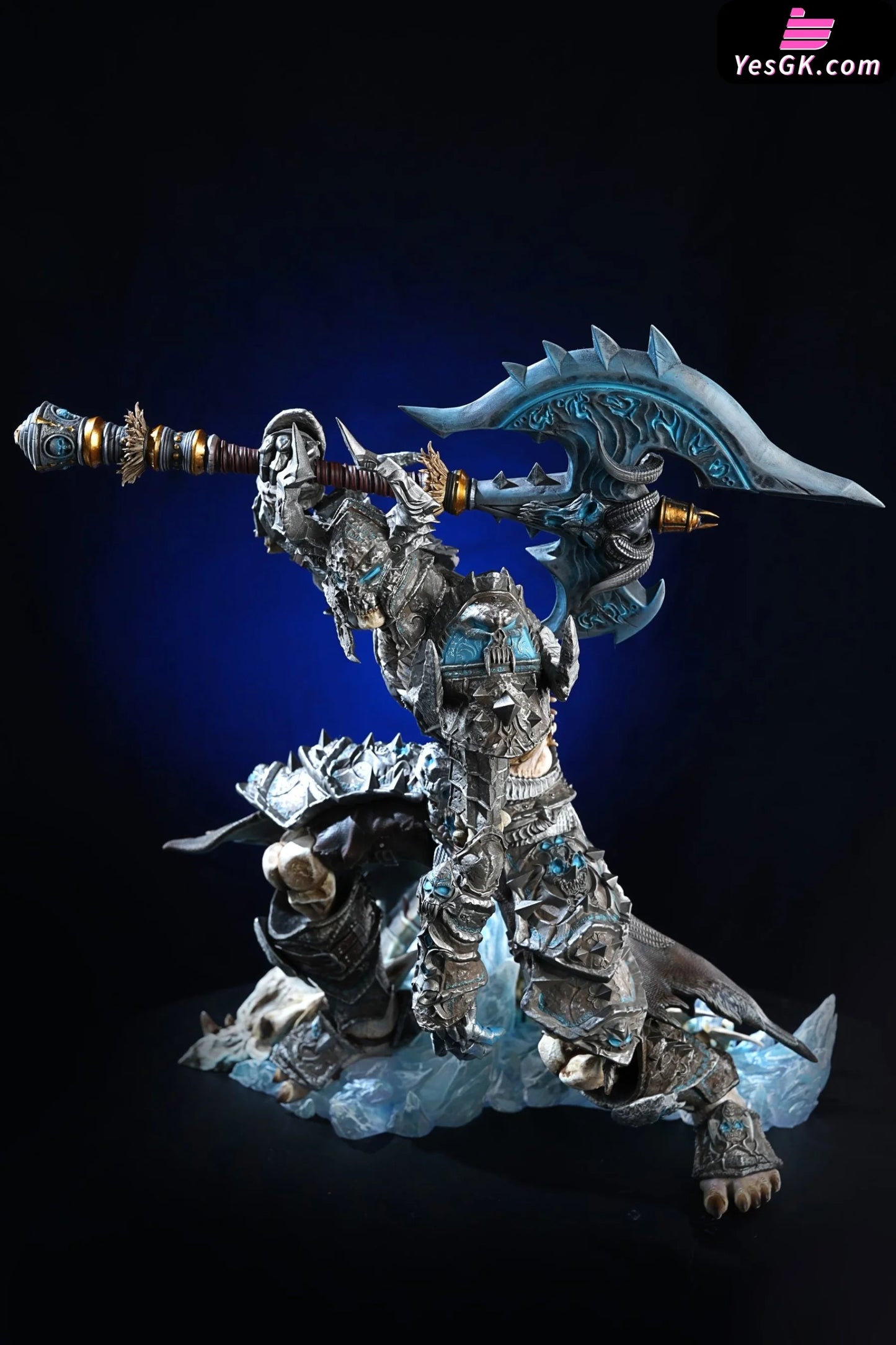 World Of Warcraft Knights The Ebon Blade 1St Shadow Necropolis Set Resin Statue - Four Horsemen