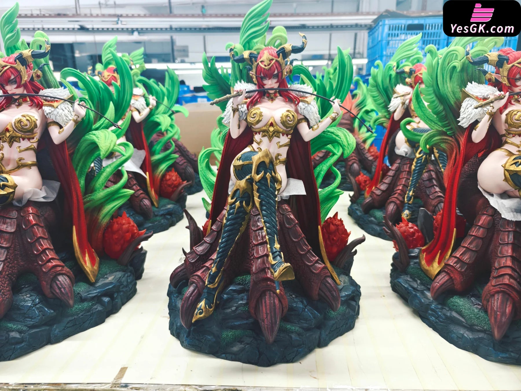 World of Warcraft Red Dragon Queen Alexstrasza GK Statue