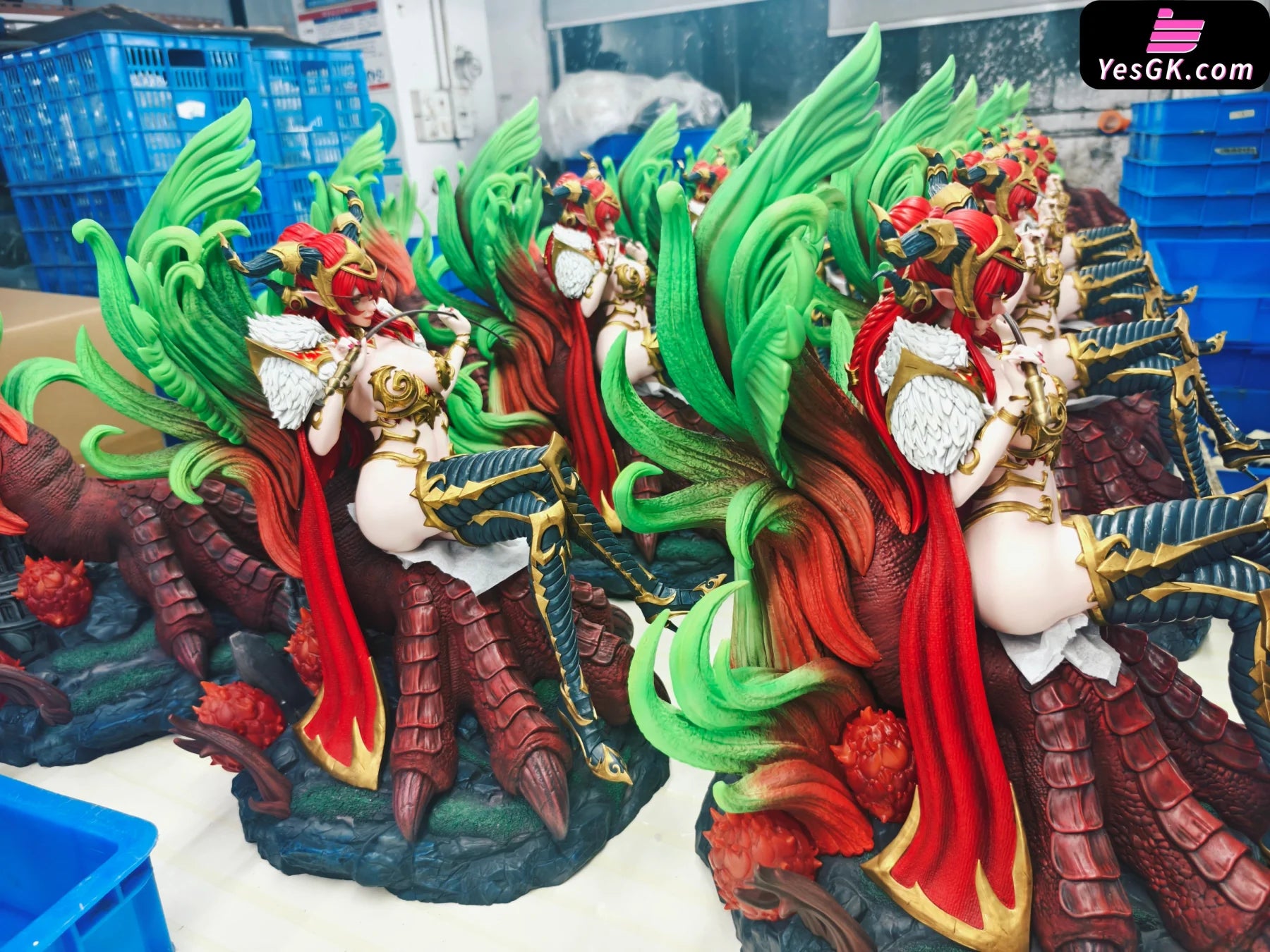 World of Warcraft Red Dragon Queen Alexstrasza GK Statue