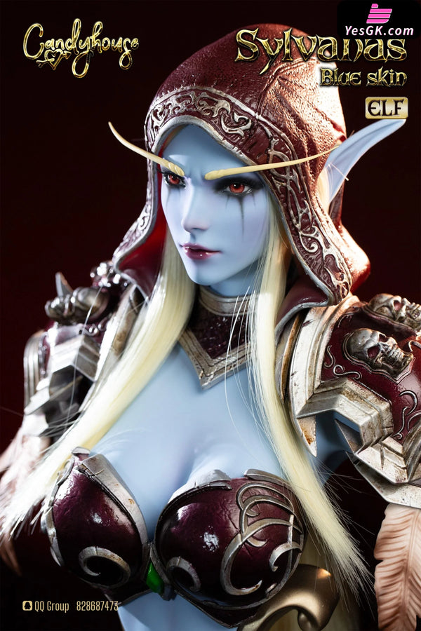 World Of Warcraft Sylvanas Resin Statue - Candy House Studio [Pre-Order] Deposit / Blue Nsfw 18 +