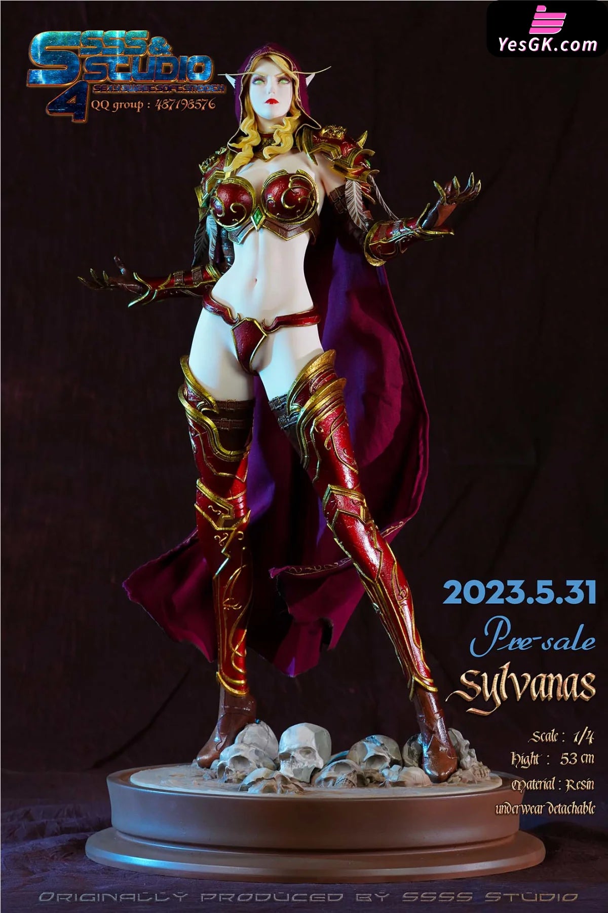 World Of Warcraft Sylvanas Windrunner Resin Statue - Super Sexy Studio [Pre-Order] Deposit / Red