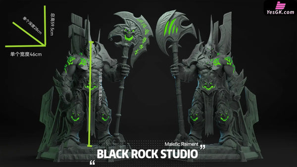World Of Warcraft T6 Warloc & Fel Lord Zakuun Statue - Br Studio [Pre-Order]
