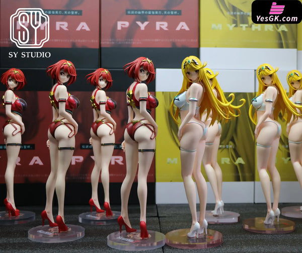 Xenoblade Female Character Light Carving Series #1 Mythra & Pyra 1/6 GK Statue - SY Studio [In-Stock] - Xenoblade