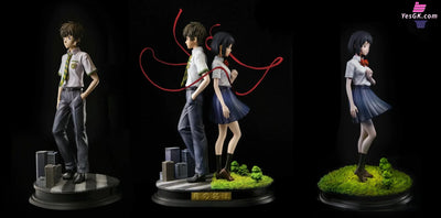 Your Name #1 Taki Tachibana & Mitsuha Miyamizu GK Statue - Cake Studio [Pre-Order] Deposit / Red Rope Version Miyazaki