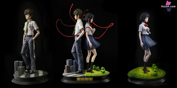 Your Name #1 Taki Tachibana & Mitsuha Miyamizu GK Statue - Cake Studio [Pre-Order] Deposit / Red Rope Version Miyazaki