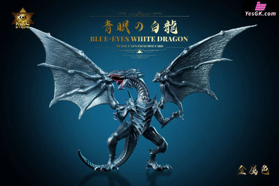 Yu-Gi-Oh Blue-Eyes White Dragon & Red-Eyes Black Dragon GK Statue - KING Studio [Pre-Order] Deposit / Metallic Color