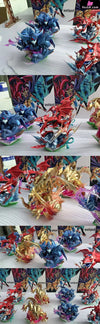 Yu-Gi-Oh Egyptian God Slifer the Sky Dragon & The Winged Dragon of Ra & Obelisk the Tormentor GK Statue - WASP Studio