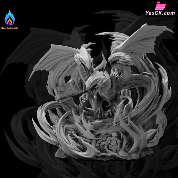 Yu-Gi-Oh! Monster Summoning Series Blue-Eyes Ultimate Dragon Summoning GK Statue - Duel Soul Studio [In-Stock] - Full