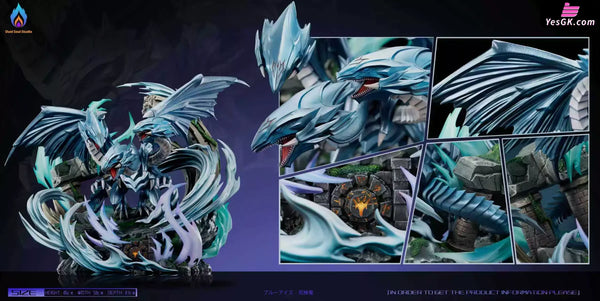 Yu-Gi-Oh! Monster Summoning Series Blue-Eyes Ultimate Dragon Summoning GK Statue - Duel Soul Studio [In-Stock] - Full
