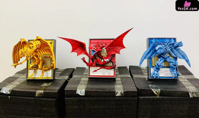Yu-Gi-Oh! Obelisk the Tormentor Slifer the Sky Dragon & The Winged Dragon of Ra GK Statue - Sakura Studio [In-Stock]
