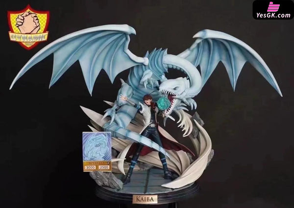 Yu-Gi-Oh! Seito Kaiba & Blue Eyes White Dragon GK Statue - Dynamic Studio [In-Stock] - Full Payment / White Blue