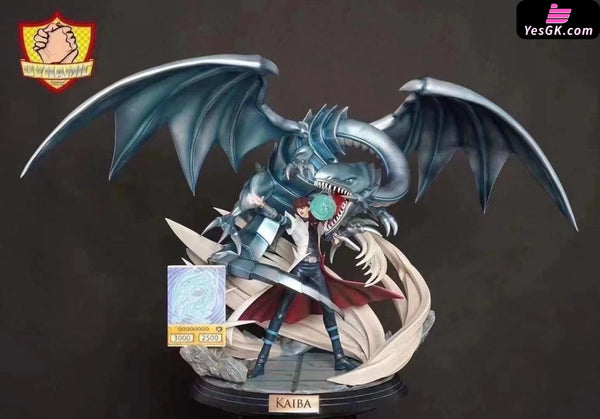 Yu-Gi-Oh! Seito Kaiba & Blue Eyes White Dragon GK Statue - Dynamic Studio [In-Stock] - Full Payment / Metallic Blue