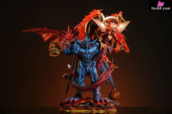 Yu-Gi-Oh! Three Egyptian Gods: Obelisk the Tormentor x Slifer the Sky Dragon x The Winged Dragon of Ra Statue - Four Horsemen Studio