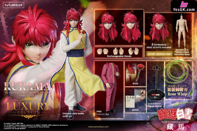 Yu Yu Hakusho Series Kurama Standard Version YUYU003A & Deluxe Version YUYU003LUX (Licensed) Figure - Asmus Toys Studio