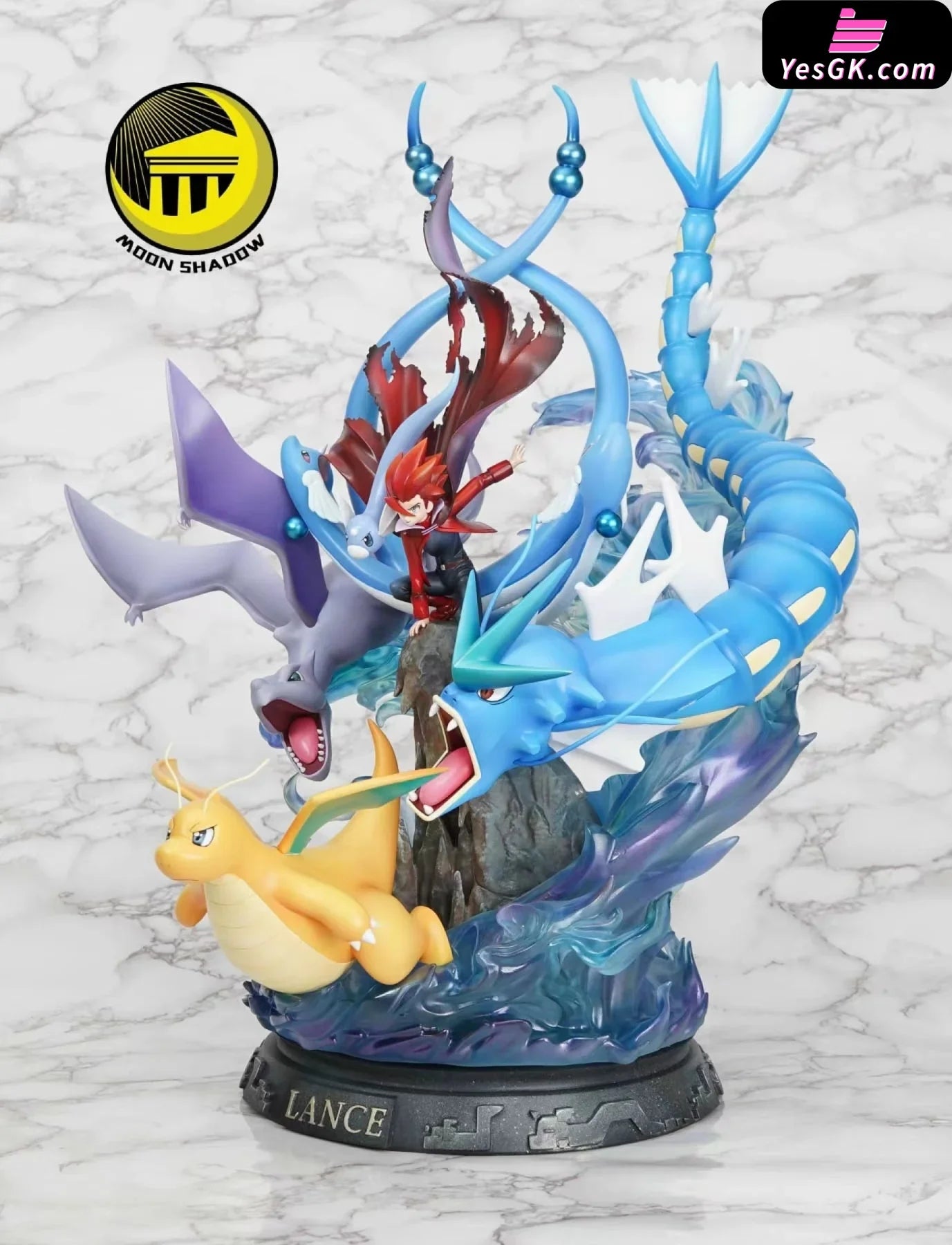 Pokémon Lance & Dragonite & Gyarados & Dragonair Statue - Moon Shadow ...